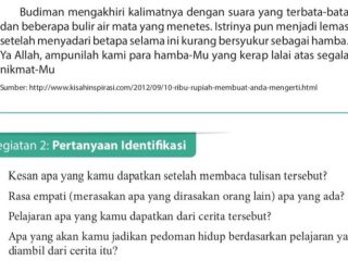 Kunci Jawaban Bahasa Indonesia Kelas 9 Halaman 151 Kegiatan 2: Identifikasi Mengenai Cerita Inspiratif