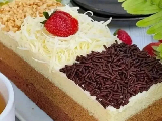 Resep Kue Bolu Ombre Tiramisu Tanpa Dioven, Cuman Dikukus Mudah Banget Dibuat Rasanya Pun Wenakk!