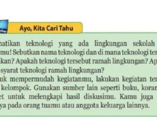 Referensi Kunci Jawaban IPA Kelas 9 SMP MTS Halaman 208 Semester 2: Teknologi Ramah Lingungan