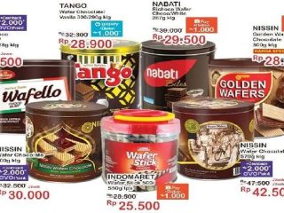 Promo Hanya 4 Hari Indomaret 27-30 Maret 2023: Wafer Tango 28.900, Khong Guan 99.900
