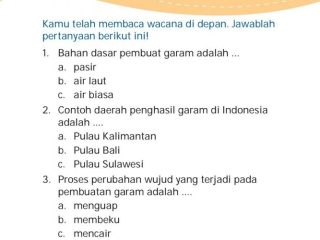 Kunci Jawaban Buku Tematik Tema 3 Kelas 3 SD Halaman 177 Kurikulum Merdeka, Subtema 4 Pembelajaran 1