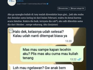 Korban Pelecehan Seksual Mahasiswa UNY FMIPA Ngadu Ke Twitter, Pelaku Ternyata Anggota Pengurus BEM! 