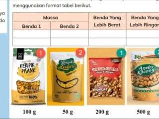 Kunci Jawaban IPAS Kelas 4 Halaman 36 Kurikulum Merdeka SD MI, Benda Mana yang Lebih Berat! 