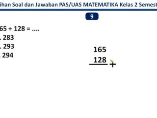 15 Contoh Soal PAS UAS Matematika Kelas 2 SD MI Semester 1 Kurikulum Merdeka Tahun 2023 dan Kunci Jawabannya 