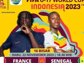 Piala Dunia U17 Indonesia 2023: Prancis U17 vs Senegal U17 - Jadwal, Link Live Streaming, Statistik dan Prediksi Starting XI