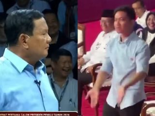Prabowo Ditanya Anies Soal Putusan MK, Gibran Ikutan Panas Hingga Berdiri saat Debat Capres Pertama