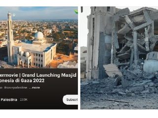 Viral Potret Masjid Istiqlal Indonesia di Gaza Hancur dan Rata Dengan Tanah, Bukti Kekejaman Zionis Masih Berlanjut?