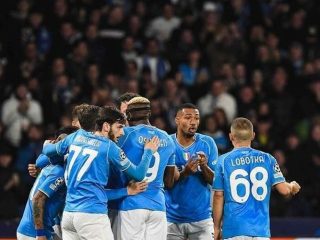 Hasil Liga Champions UEFA: Napoli vs Braga - Gol Matteo Politano dan Victor Osimhen Amankan Napoli Lolos Babak 16 Besar Pasca Menang 2-0