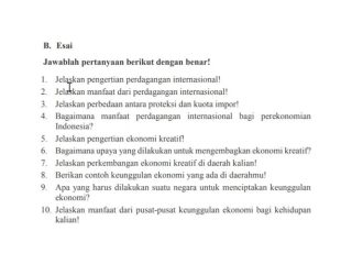 Kunci Jawaban IPS Kelas 9 SMP/MTs Halaman 196, Pengertian, Manfaat, dan Perbedaan Perdagangan Internasional