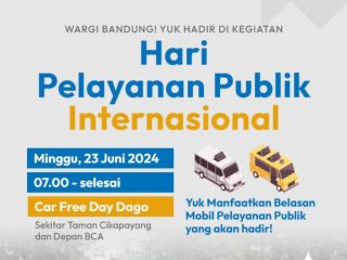 HORE! Pemkot Bandung Hadirkan 14 Layanan Publik di Car Free Day Dago Besok
