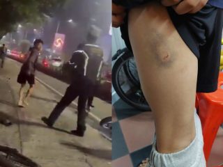 Salut! Bocah Ini Berani Cegat Ojol Nakal Trobos Jalur Sepeda Walau Harus Babak Belur